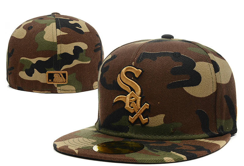 Chicago White Sox Camo Fitted Hat LX 1 0721